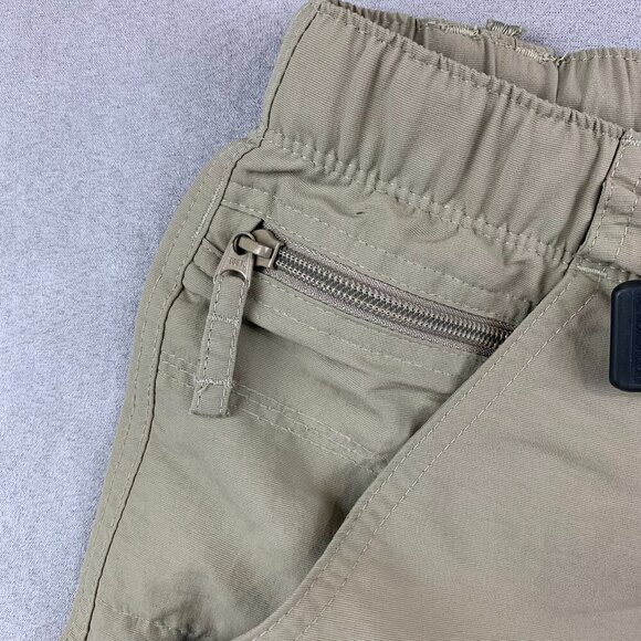 North Face Men Convertible Pants Large Beige Cargo Shorts Belted 100% Nylon 32" - Picture 6 of 16